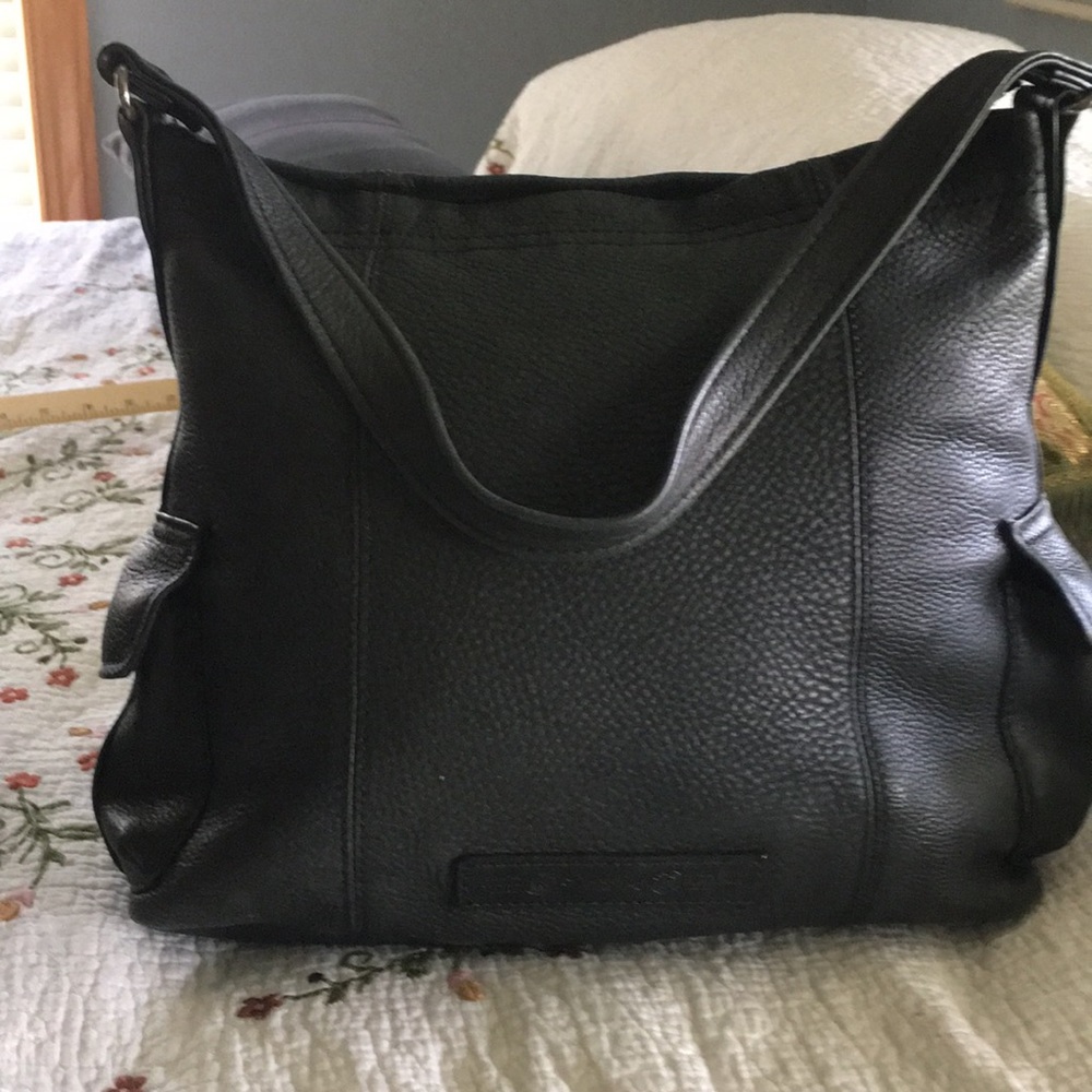 Authentic !!💕FOSSIL BAG BLACK LEATHER